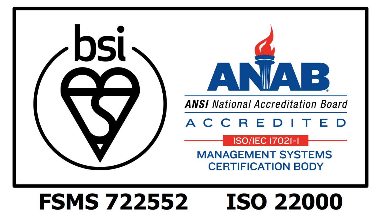 ISO22000認証マーク